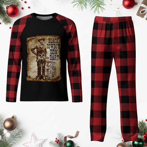 Black Cowboy Isom Dart Plaid Pajama Set African American Cowboys Black History TS10 Buffalo Plaid Print Your Wear