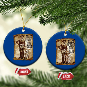 Black Cowboy Isom Dart Ceramic Ornament African American Cowboys Black History TS10 1pc Blue Print Your Wear