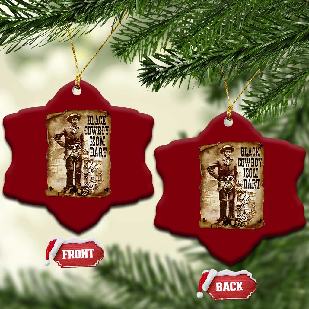 Black Cowboy Isom Dart Ceramic Ornament African American Cowboys Black History TS10 Print Your Wear
