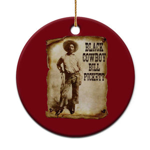 Black Cowboy Bill Pickett Ceramic Ornament African American Cowboys Black History TS10 1pc Red Print Your Wear