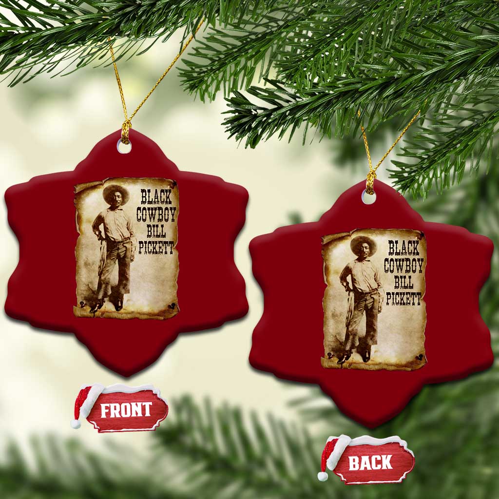 Black Cowboy Bill Pickett Ceramic Ornament African American Cowboys Black History TS10 Print Your Wear