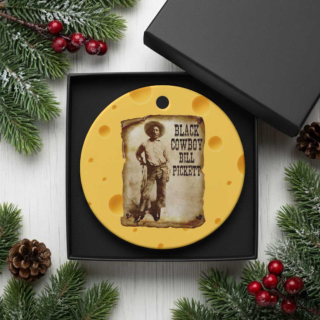 Black Cowboy Bill Pickett Ceramic Ornament African American Cowboys Black History TS10 1pc Yellow Cheese Print Your Wear
