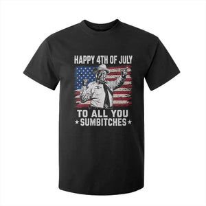Happy 4th Of July To All You Sumbitches T Shirt For Kid Funny Independence Day Meme American Flag