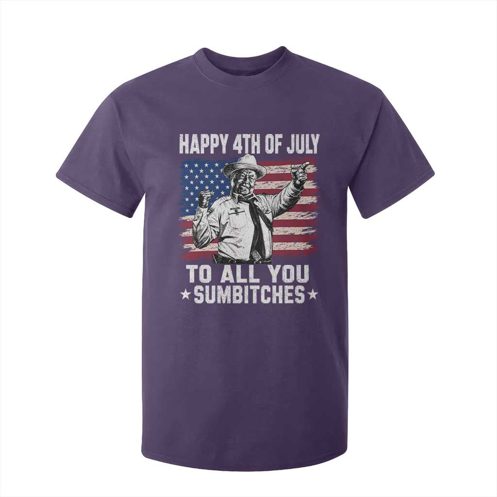 Happy 4th Of July To All You Sumbitches T Shirt For Kid Funny Independence Day Meme American Flag