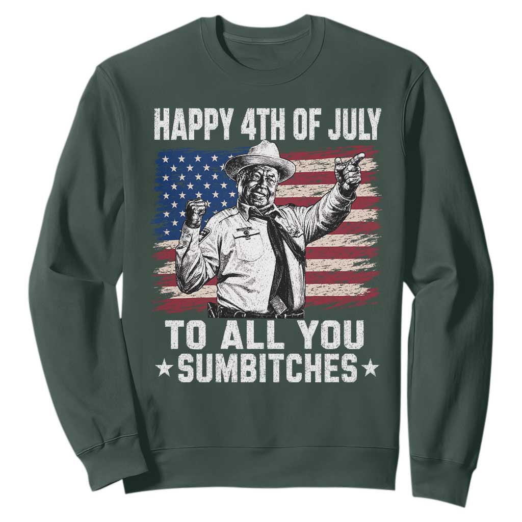 Happy 4th Of July To All You Sumbitches Sweatshirt Funny Independence Day Meme American Flag