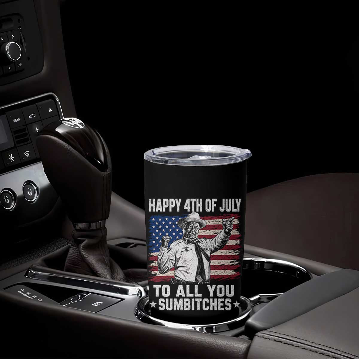 Happy 4th Of July To All You Sumbitches Tumbler Cup Funny Independence Day Meme American Flag
