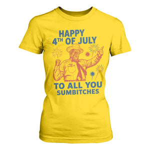 Happy 4th Of July To All You Sumbitches T Shirt For Women Funny Independence Day Meme