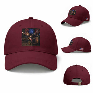 USA 250th Anniversary Cat Baseball Cap Funny 4th Of July Independence Day 250 Years 1776 2026 Patriotic Celebration Meme