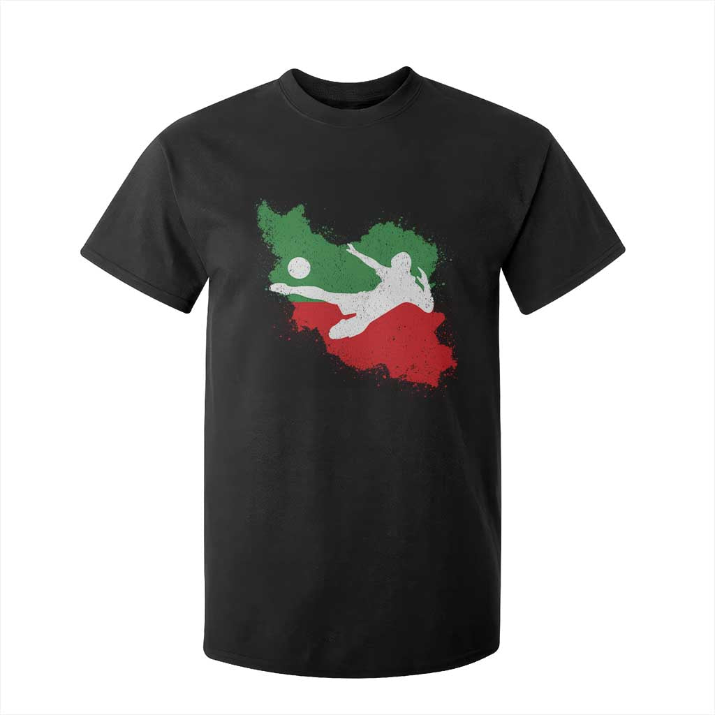 Iran Soccer T Shirt For Kid Vintage Watercolors Iran Flag Iranian World Football Fan TS10 Black Print Your Wear