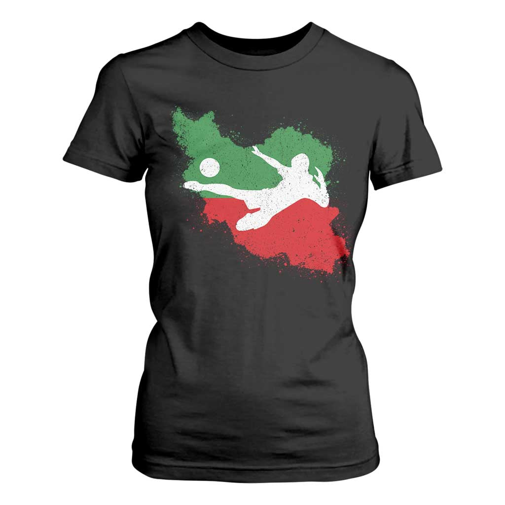 Iran Soccer T Shirt For Women Vintage Watercolors Iran Flag Iranian World Football Fan TS10 Black Print Your Wear