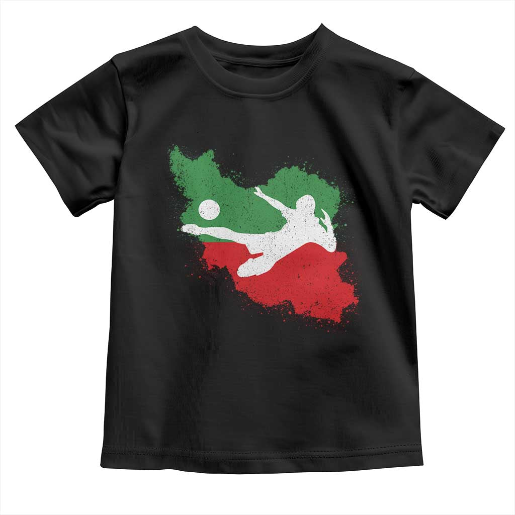 Iran Soccer Toddler T Shirt Vintage Watercolors Iran Flag Iranian World Football Fan TS10 Black Print Your Wear