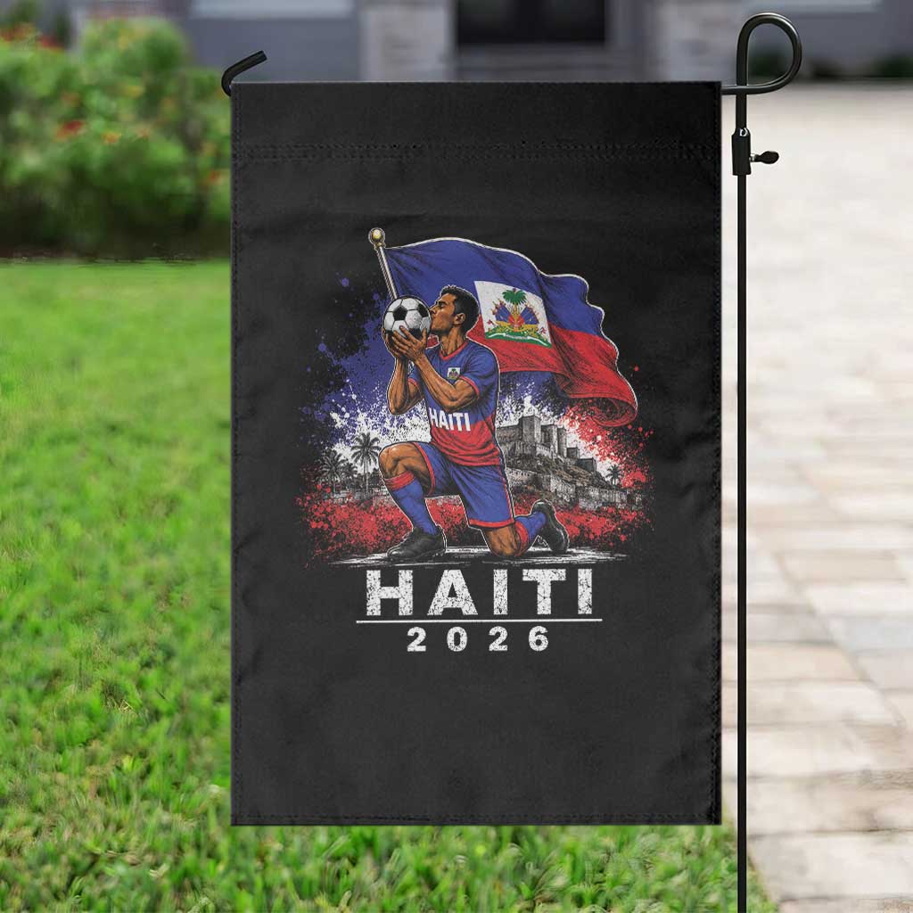 Haiti Soccer 2026 Garden Flag Haitian World Football Fan Ayiti Lover TS10 Print Your Wear