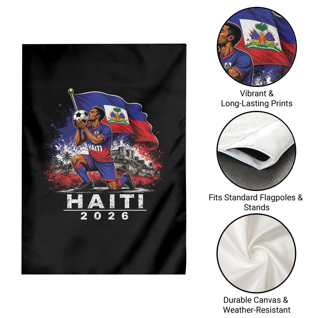 Haiti Soccer 2026 Garden Flag Haitian World Football Fan Ayiti Lover TS10 Print Your Wear