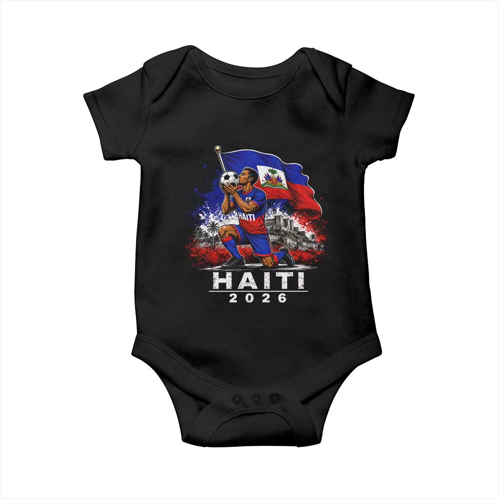Haiti Soccer 2026 Baby Onesie Haitian World Football Fan Ayiti Lover