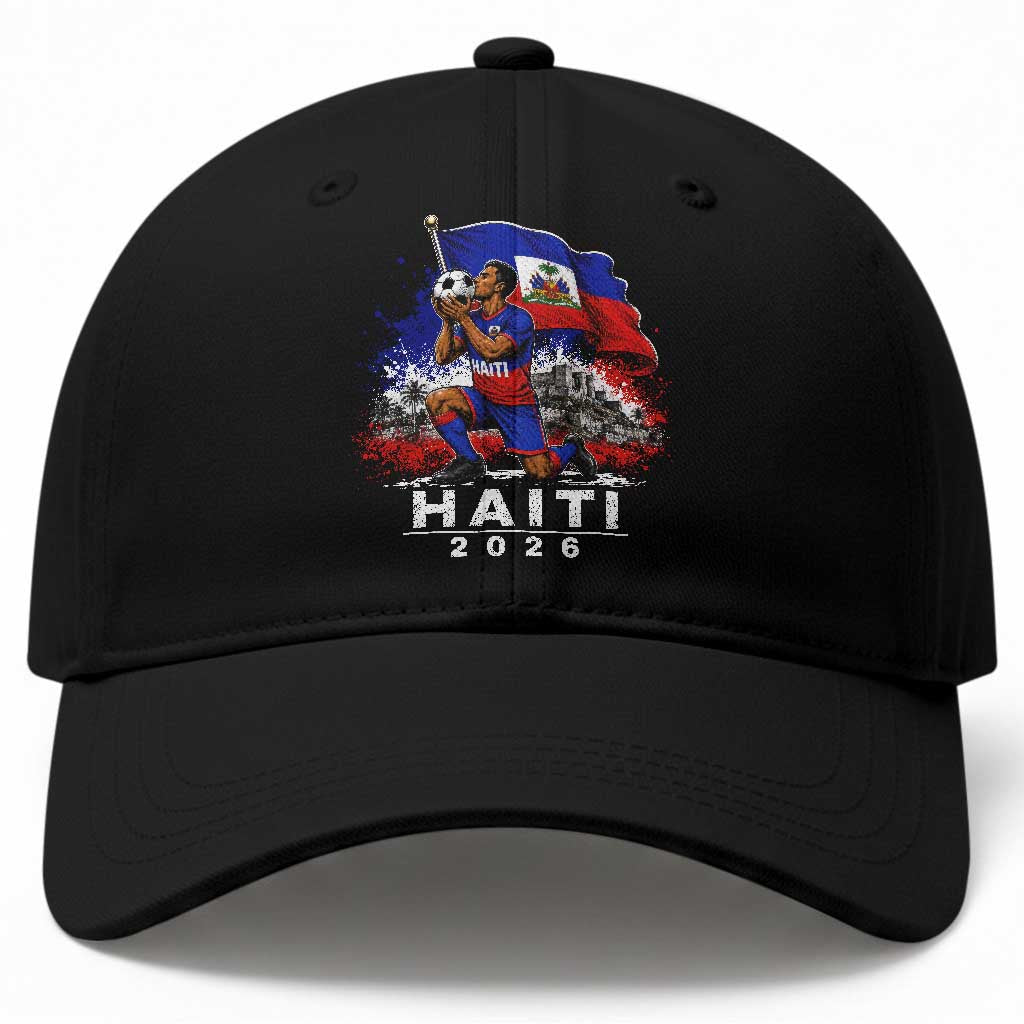 Haiti Soccer 2026 Baseball Cap Haitian World Football Fan Ayiti Lover TS10 Print Your Wear