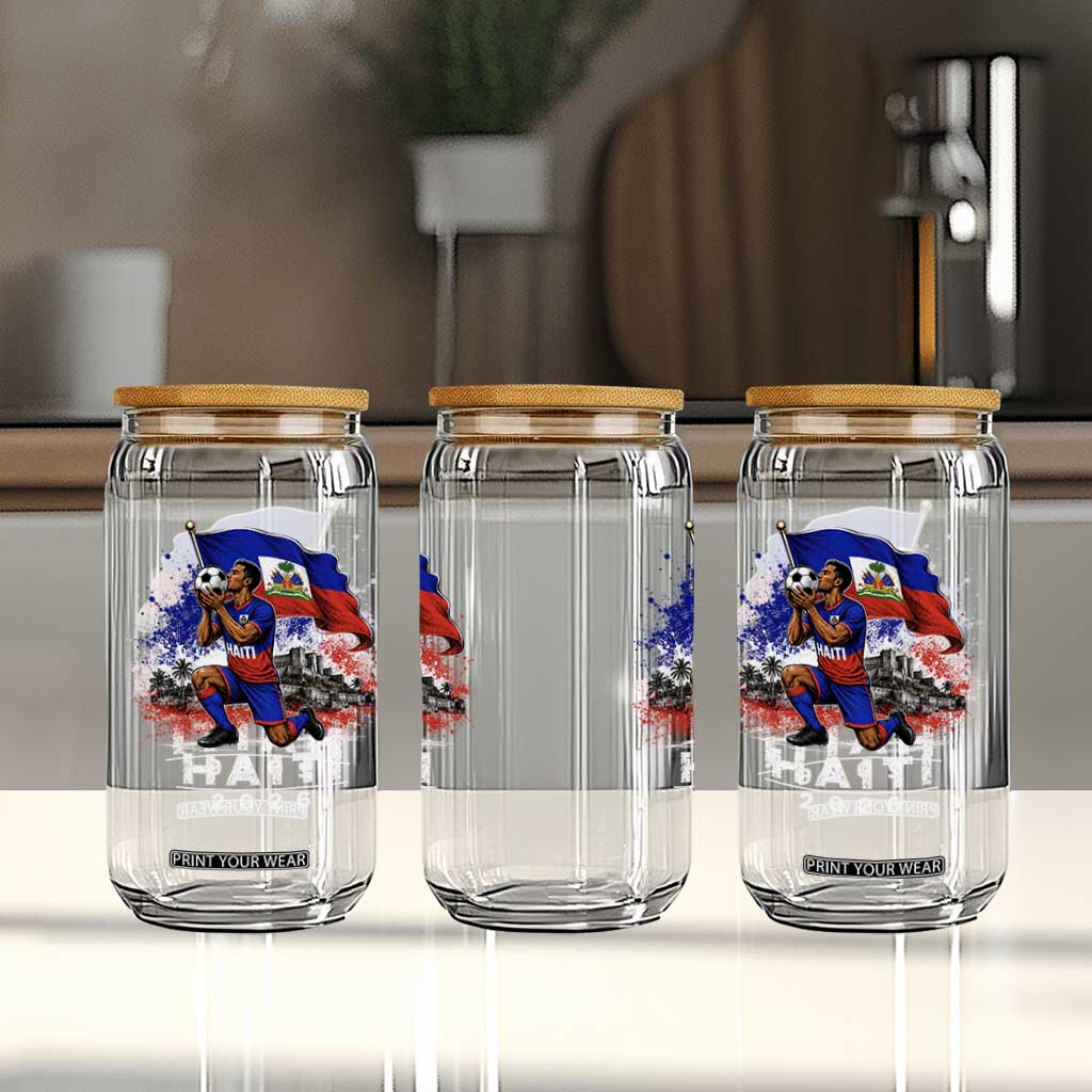 Haiti Soccer 2026 Glass Can Haitian World Football Fan Ayiti Lover TS10 Print Your Wear