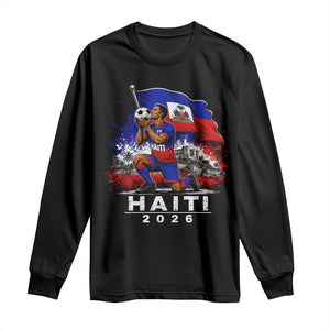 Haiti Soccer 2026 Long Sleeve Shirt Haitian World Football Fan Ayiti Lover