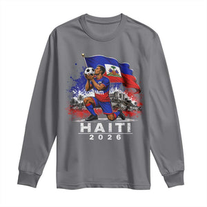 Haiti Soccer 2026 Long Sleeve Shirt Haitian World Football Fan Ayiti Lover