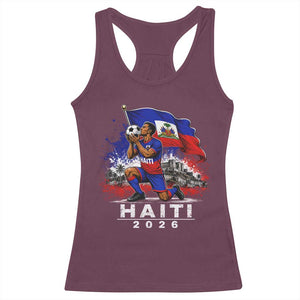 Haiti Soccer 2026 Racerback Tank Top Haitian World Football Fan Ayiti Lover