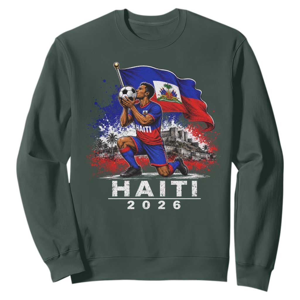 Haiti Soccer 2026 Sweatshirt Haitian World Football Fan Ayiti Lover