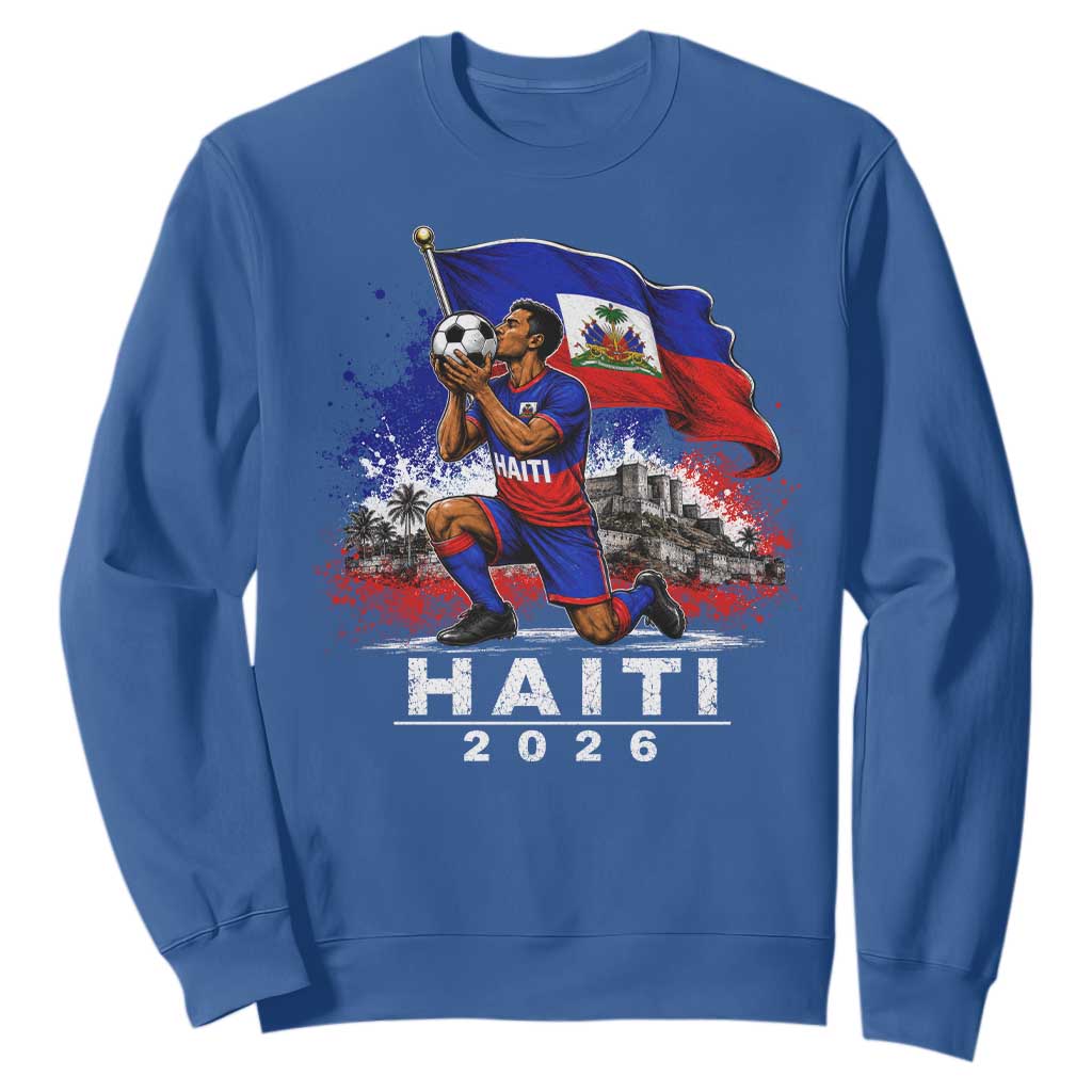 Haiti Soccer 2026 Sweatshirt Haitian World Football Fan Ayiti Lover