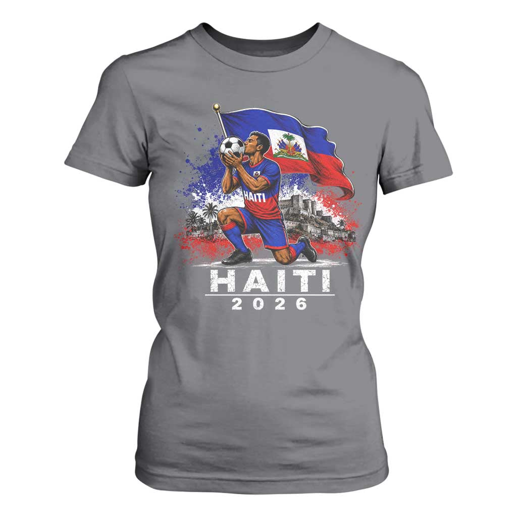 Haiti Soccer 2026 T Shirt For Women Haitian World Football Fan Ayiti Lover
