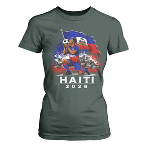 Haiti Soccer 2026 T Shirt For Women Haitian World Football Fan Ayiti Lover
