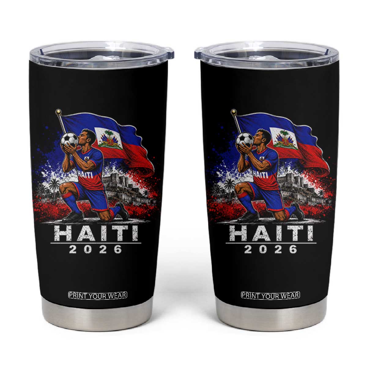 Haiti Soccer 2026 Tumbler Cup Haitian World Football Fan Ayiti Lover