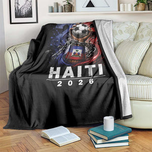 Haiti Soccer 2026 Throw Blanket World Football Fan Haitian Pride Ayiti