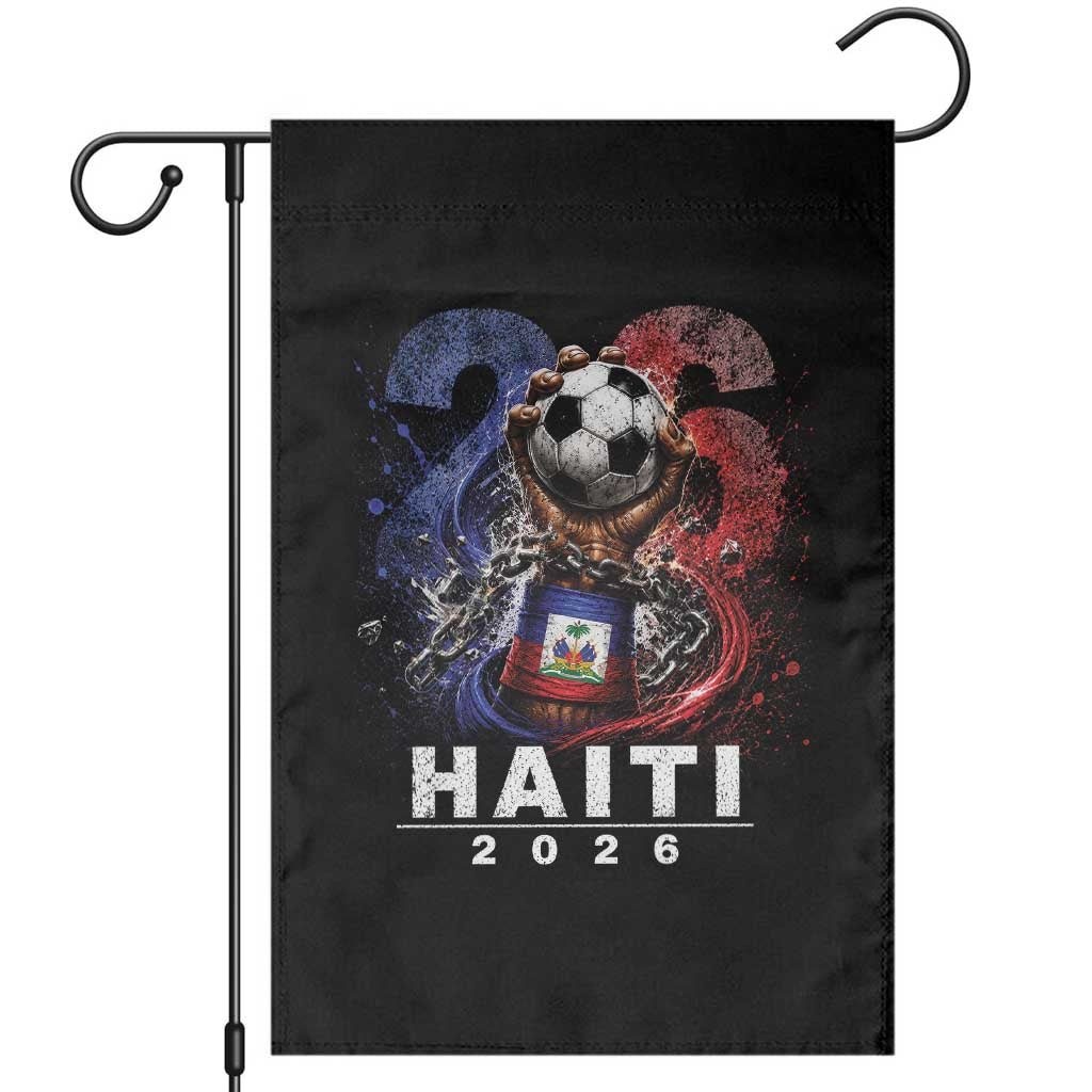 Haiti Soccer 2026 Garden Flag World Football Fan Haitian Pride Ayiti TS10 Black Print Your Wear