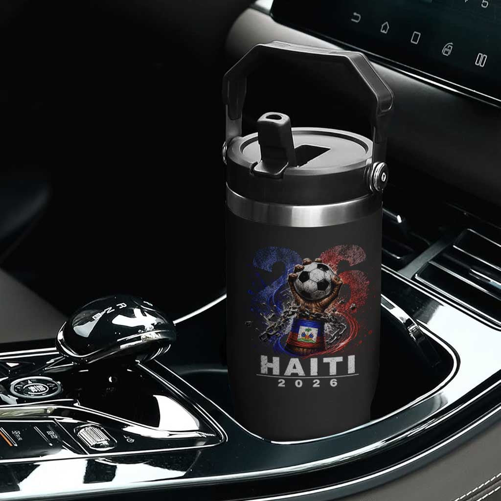 Haiti Soccer 2026 Flip Straw Tumbler World Football Fan Haitian Pride Ayiti TS10 Print Your Wear