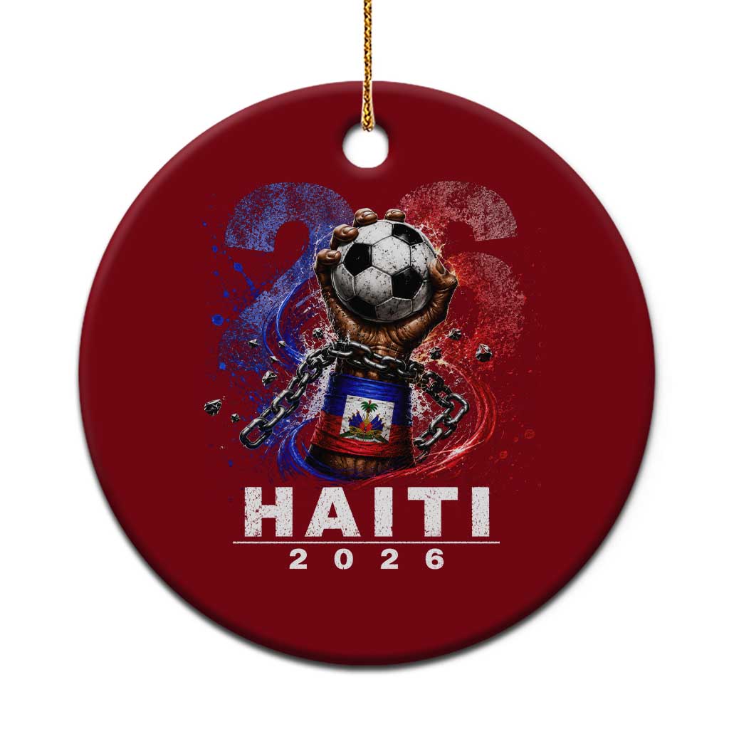 Haiti Soccer 2026 Ceramic Ornament World Football Fan Haitian Pride Ayiti
