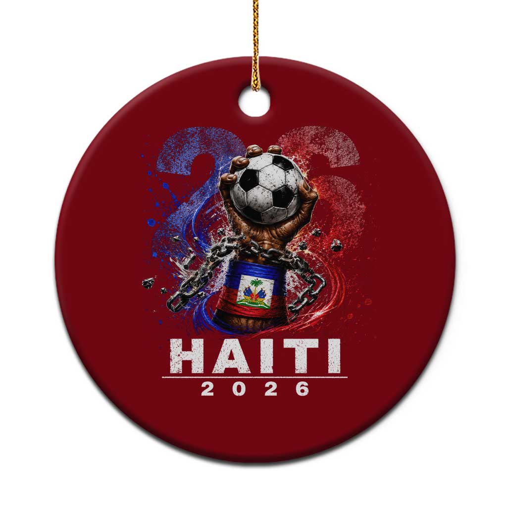 Haiti Soccer 2026 Ceramic Ornament World Football Fan Haitian Pride Ayiti TS10 1pc Red Print Your Wear