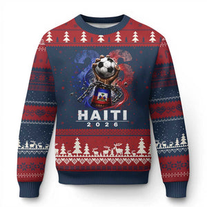 Haiti Soccer 2026 Ugly Christmas Sweater World Football Fan Haitian Pride Ayiti