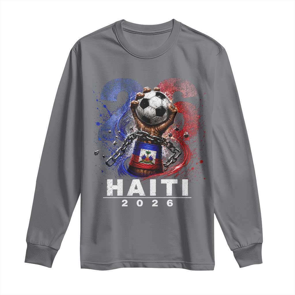 Haiti Soccer 2026 Long Sleeve Shirt World Football Fan Haitian Pride Ayiti