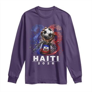 Haiti Soccer 2026 Long Sleeve Shirt World Football Fan Haitian Pride Ayiti