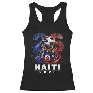 Haiti Soccer 2026 Racerback Tank Top World Football Fan Haitian Pride Ayiti
