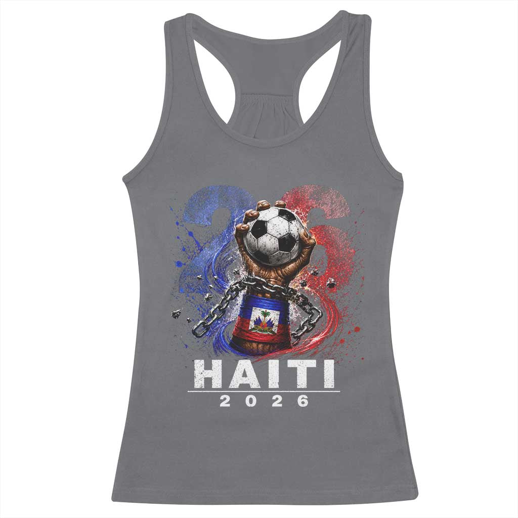 Haiti Soccer 2026 Racerback Tank Top World Football Fan Haitian Pride Ayiti