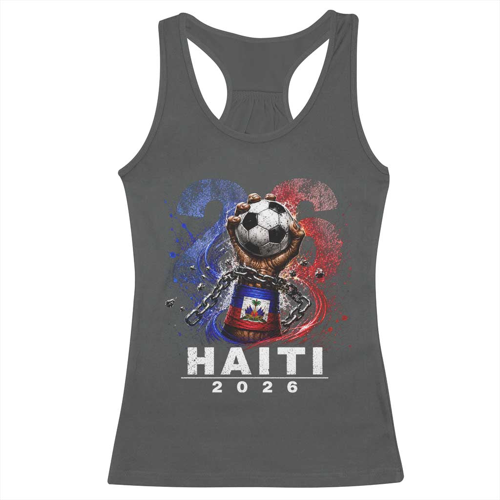 Haiti Soccer 2026 Racerback Tank Top World Football Fan Haitian Pride Ayiti