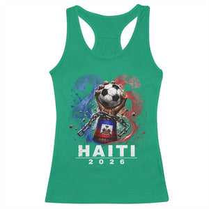 Haiti Soccer 2026 Racerback Tank Top World Football Fan Haitian Pride Ayiti