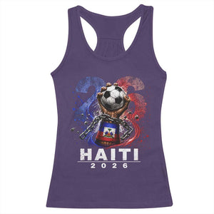 Haiti Soccer 2026 Racerback Tank Top World Football Fan Haitian Pride Ayiti