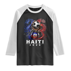 Haiti Soccer 2026 Raglan Shirt World Football Fan Haitian Pride Ayiti