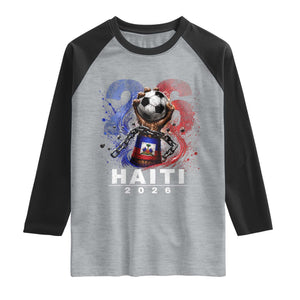 Haiti Soccer 2026 Raglan Shirt World Football Fan Haitian Pride Ayiti