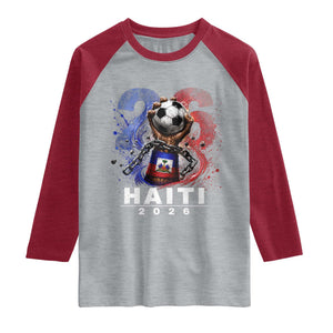 Haiti Soccer 2026 Raglan Shirt World Football Fan Haitian Pride Ayiti