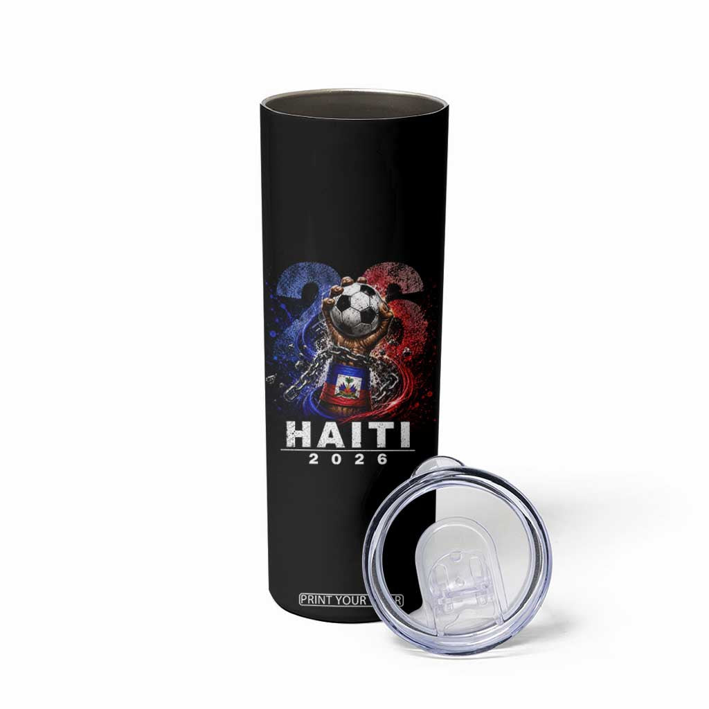 Haiti Soccer 2026 Skinny Tumbler World Football Fan Haitian Pride Ayiti