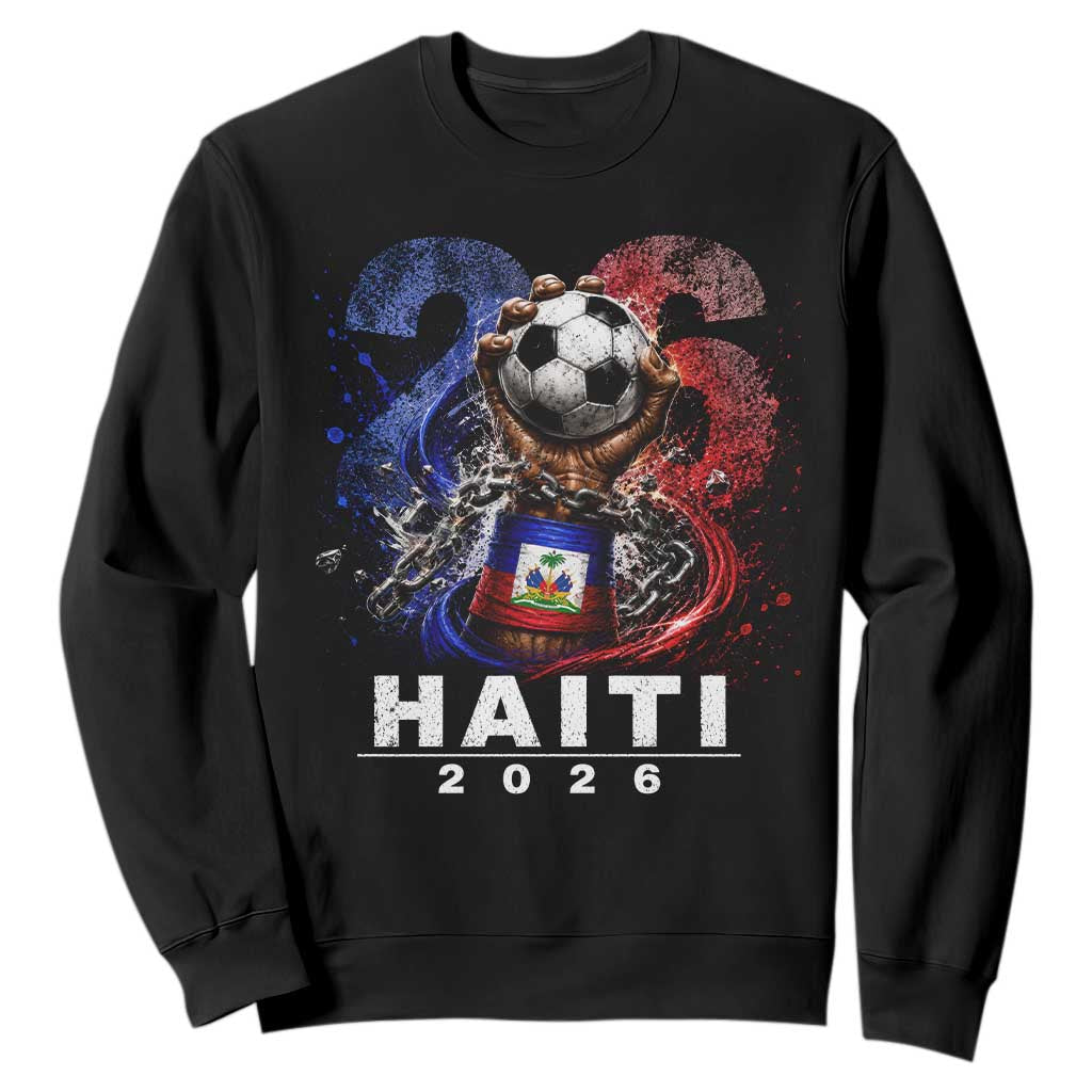 Haiti Soccer 2026 Sweatshirt World Football Fan Haitian Pride Ayiti TS10 Black Print Your Wear