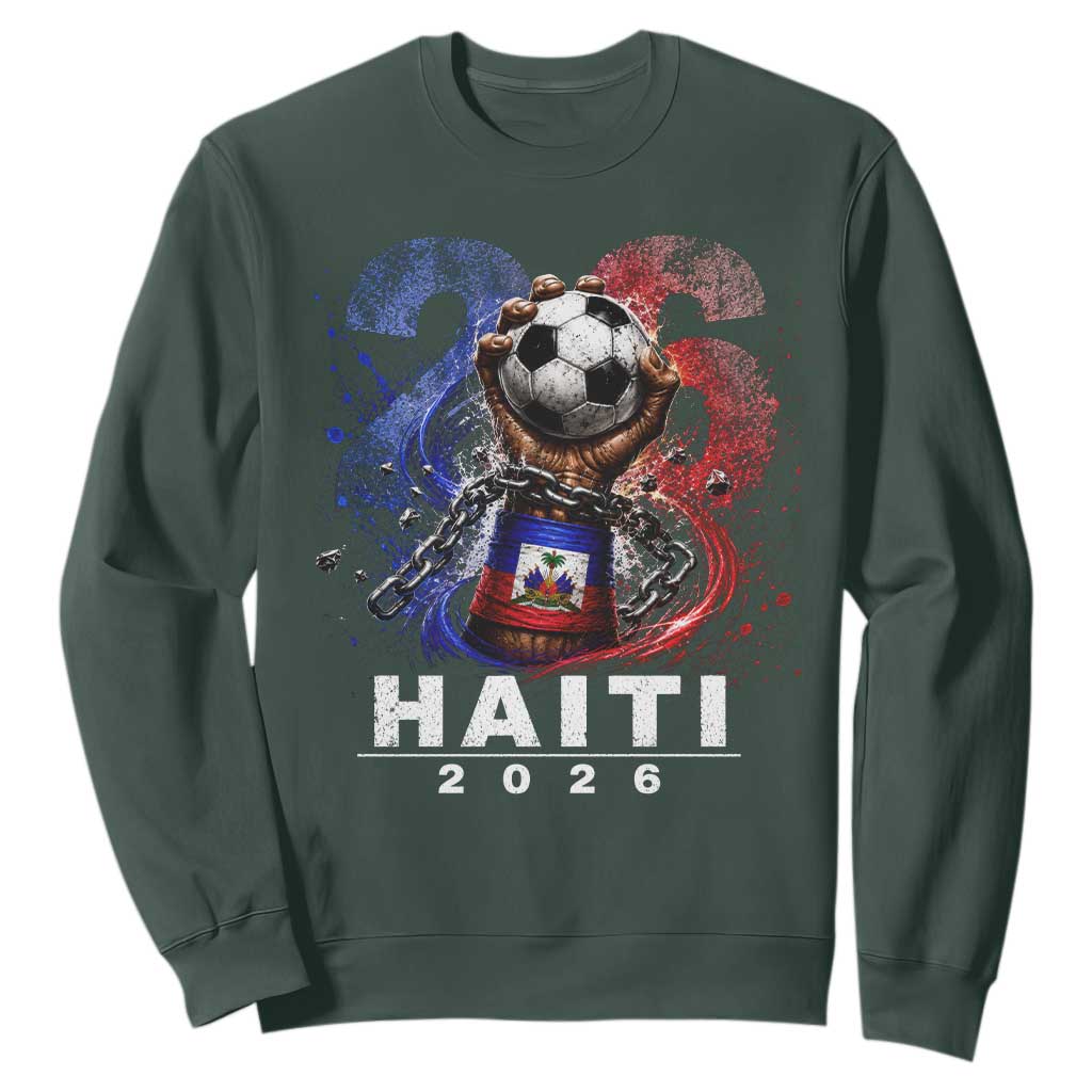 Haiti Soccer 2026 Sweatshirt World Football Fan Haitian Pride Ayiti