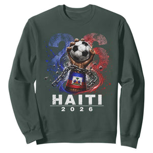 Haiti Soccer 2026 Sweatshirt World Football Fan Haitian Pride Ayiti