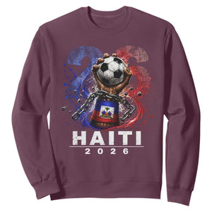 Haiti Soccer 2026 Sweatshirt World Football Fan Haitian Pride Ayiti