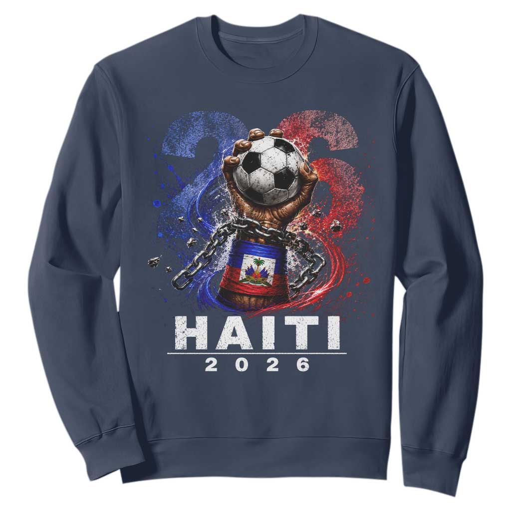 Haiti Soccer 2026 Sweatshirt World Football Fan Haitian Pride Ayiti